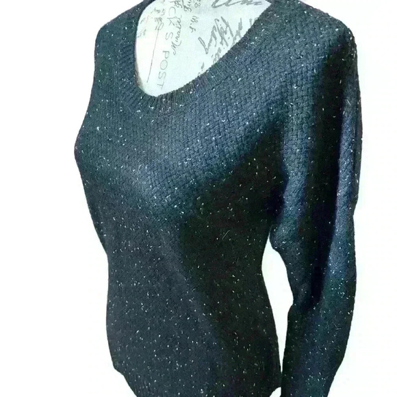 SUBTLE LUXURY Speckled Cashmere Blend Sweater - Picture 6 of 11
